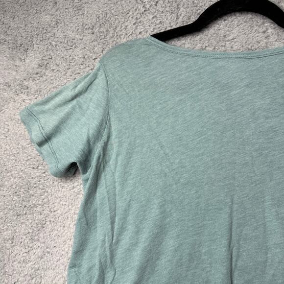 Volcom T Shirt Womens Medium Green Scoop Neck Short Sleeve - Picture 9 of 11